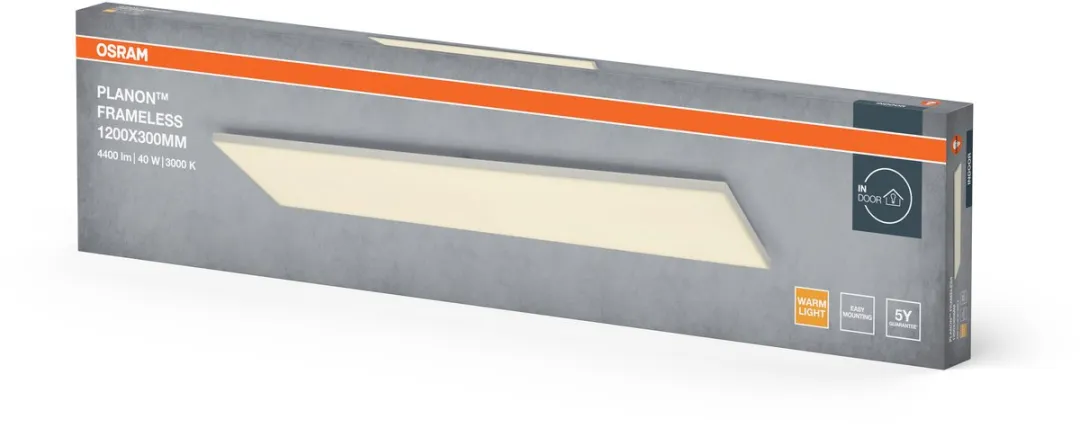 Osram Planon Frameloze Plafondlamp 40W 1200x300mm - Warm wit 3000K - afbeelding 6 van 6