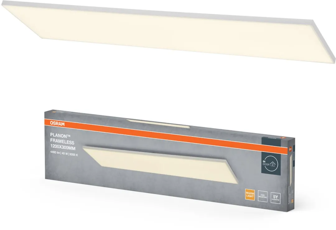 Osram Planon Frameloze Plafondlamp 40W 1200x300mm - Warm wit 3000K