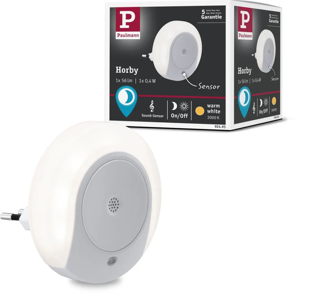 Paulmann Nachtlamp Horby Soundsensor 3000K 45lm