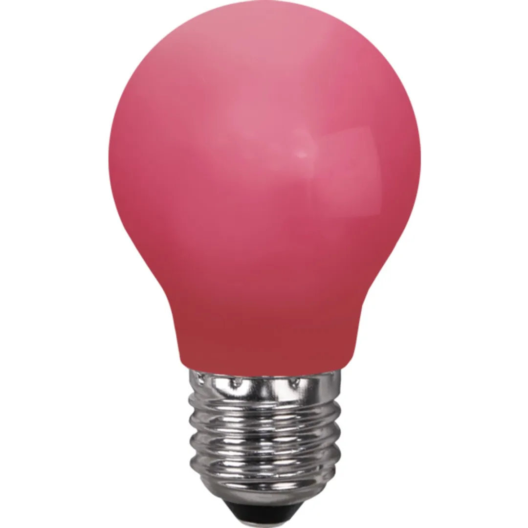 Star Trading Prikkabel E27 0.9W - 3 Stuks - Mat Rood
