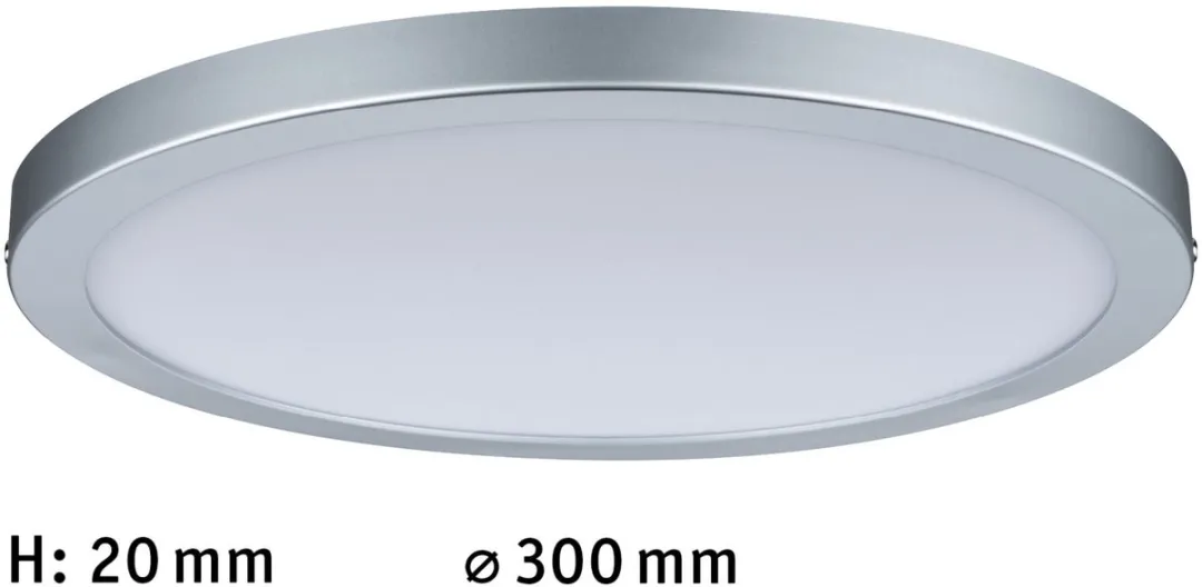 Paulmann LED-paneel Atria Rond 300mm 16W 1450lm - Chroom mat