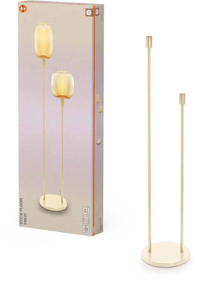 Osram Decor Stick Floor Grondlamp Beige - 2xE27