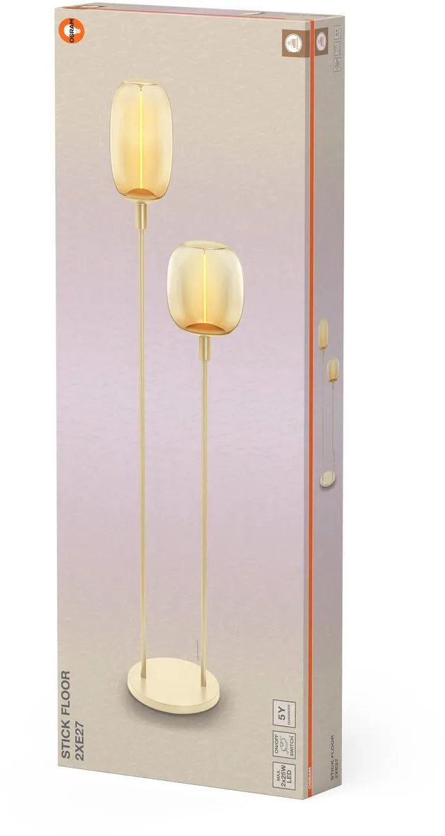 Osram Decor Stick Floor Grondlamp Beige - 2xE27 - afbeelding 6 van 6