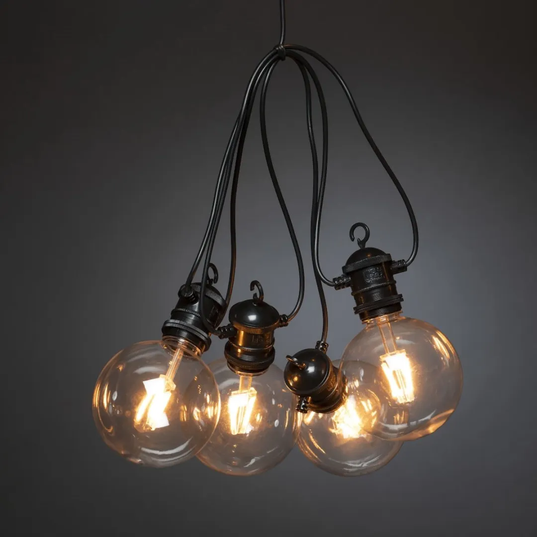Konstsmide Sweden 2395-800 Snoerverlichting - 10x Ø10cm Globes Warmwit