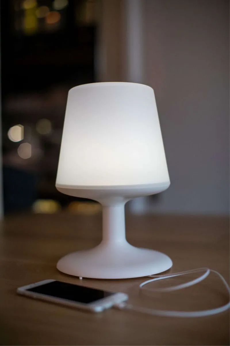 Koziol Light To Go Lamp - Dimbaar Powerbank Wit