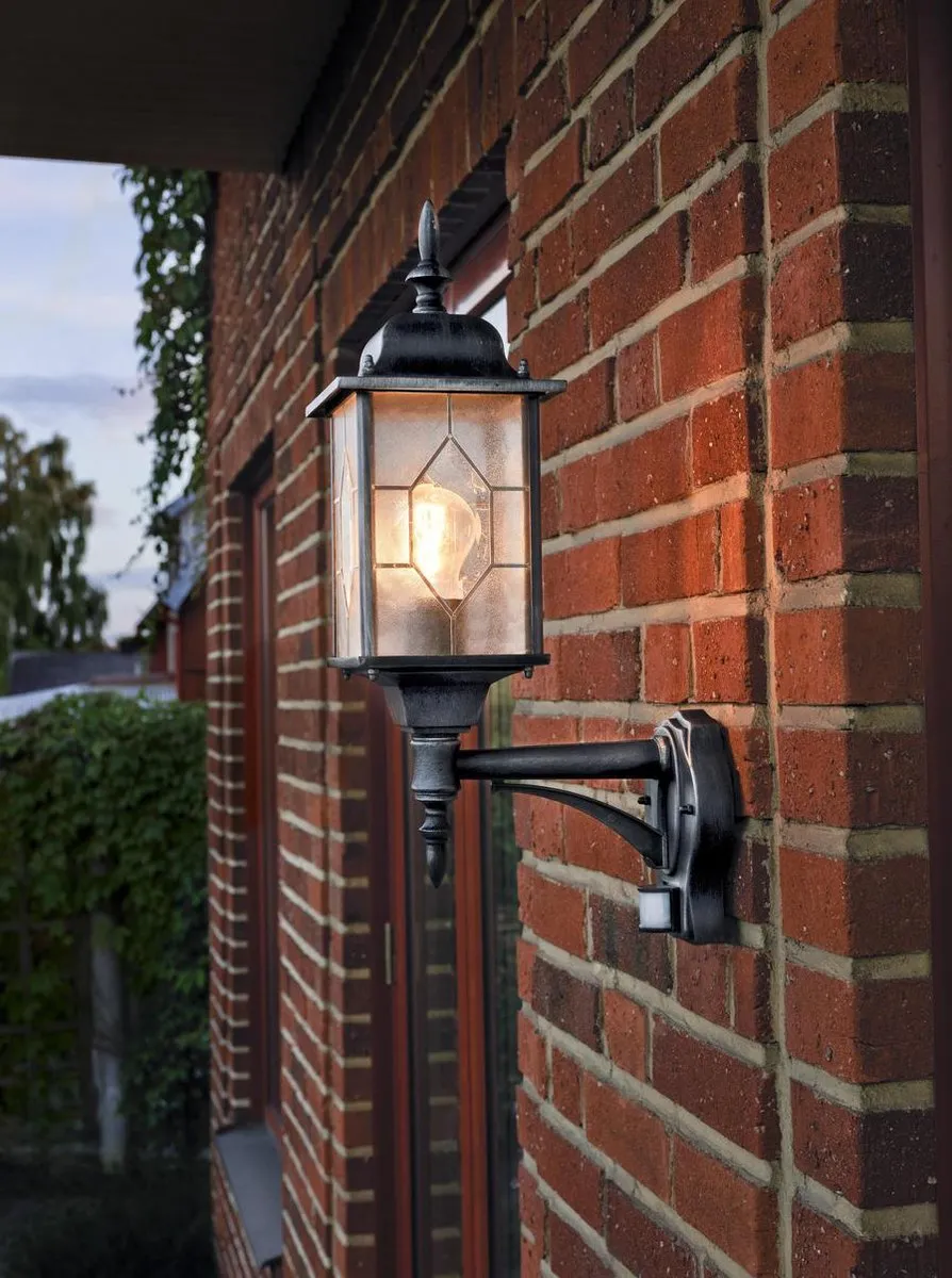 Konstsmide Milano Wandlamp 53cm - Zwart/zilver - afbeelding 6 van 6