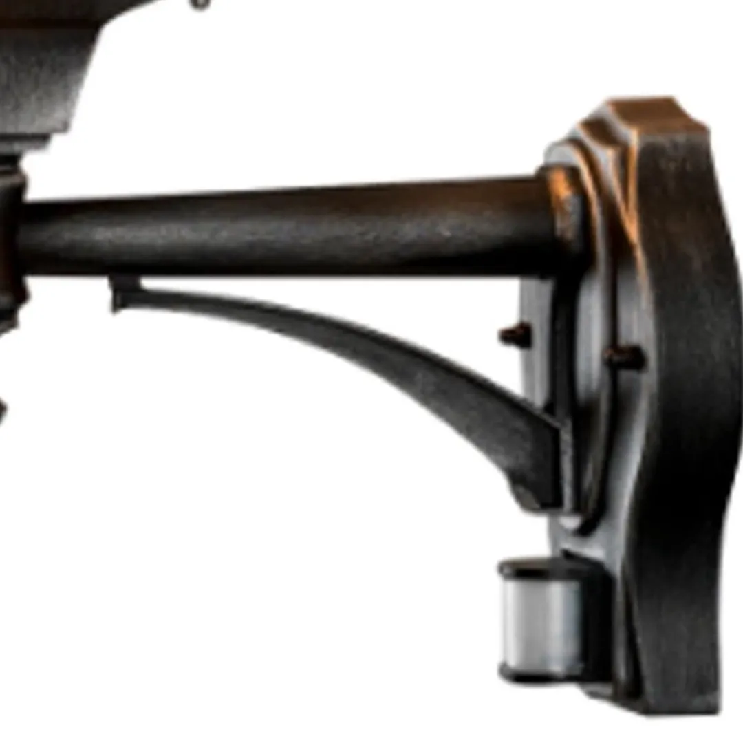 Konstsmide Milano Wandlamp 53cm - Zwart/zilver