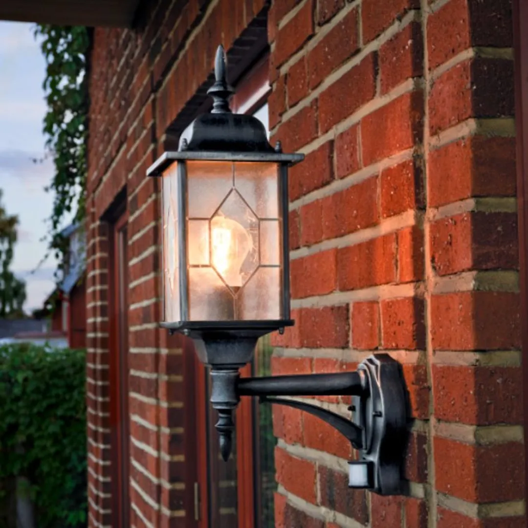 Konstsmide Milano Wandlamp 53cm - Zwart/zilver