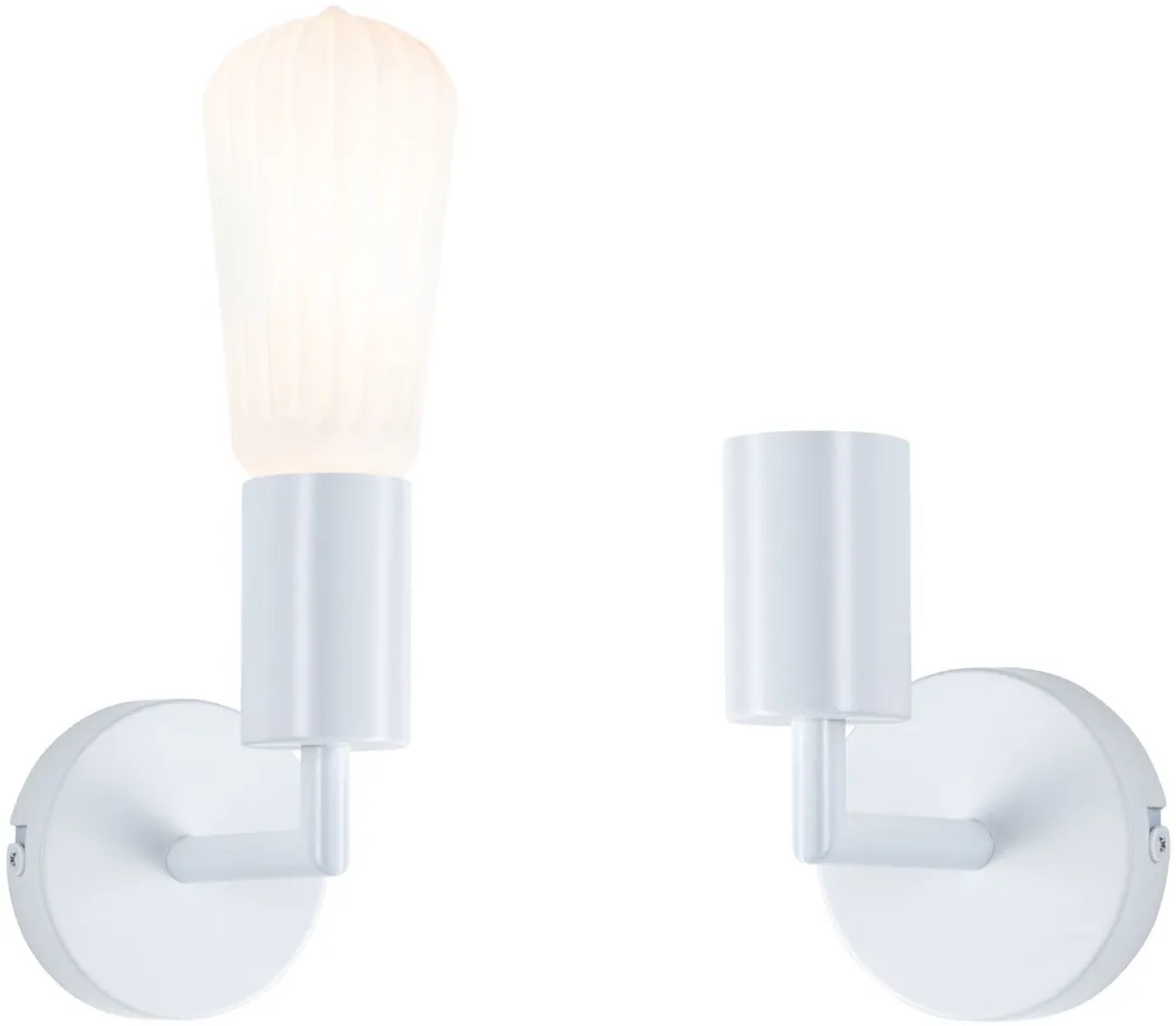Paulmann Wandlamp Ravi IP44 E27 60W - Wit mat