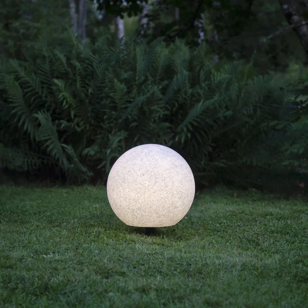 Star Trading Steen Padlamp Globe Grijs 40cm E27 IP65