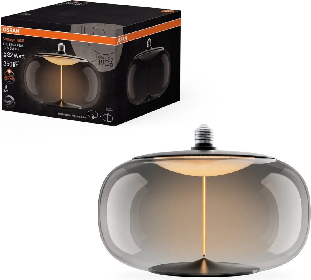 Osram Vintage 1906 LED E27 12W 350lm - Zeer Warm Wit 1800K