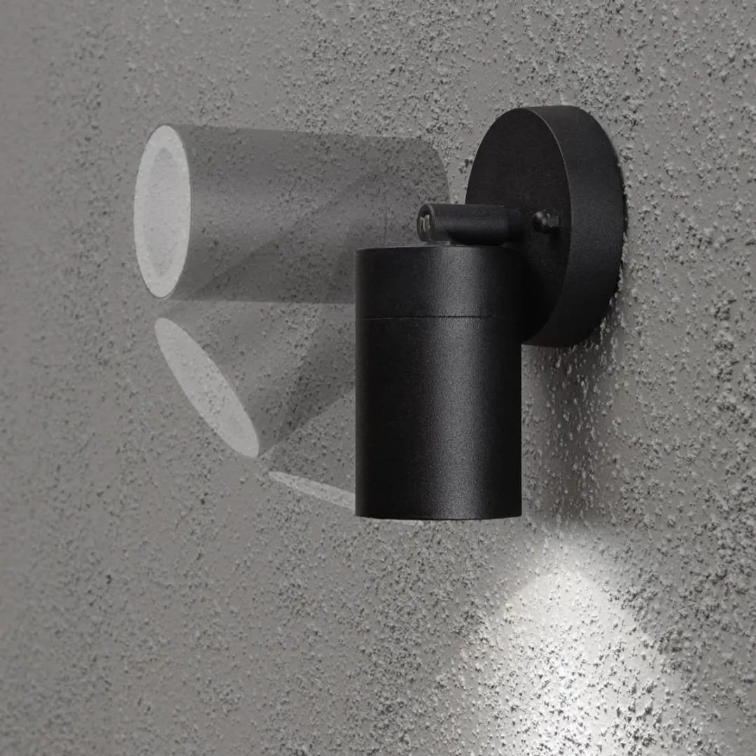 Konstsmide Modena Wandspot GU10 7W - 17cm - Zwart