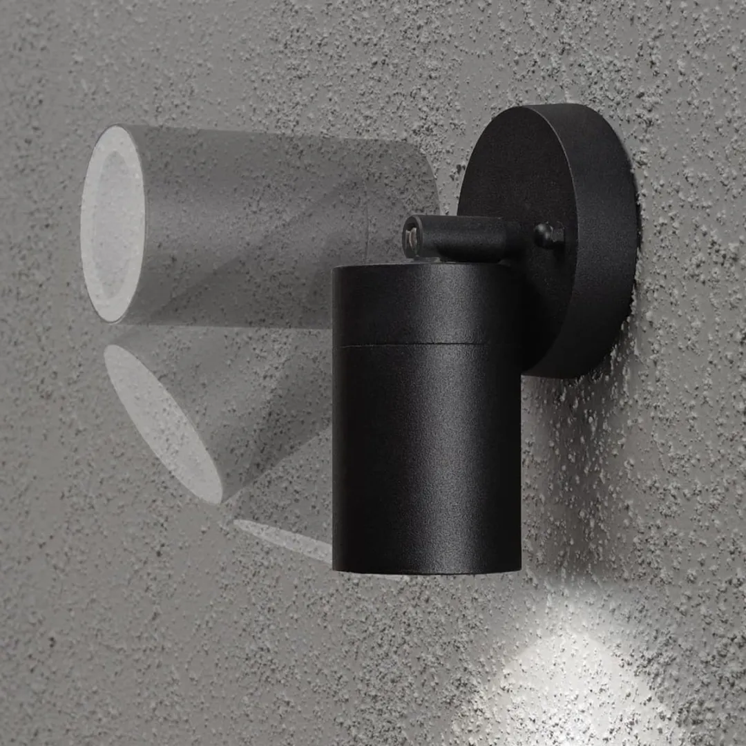 Konstsmide Modena Wandspot GU10 7W - 17cm - Zwart - afbeelding 6 van 6