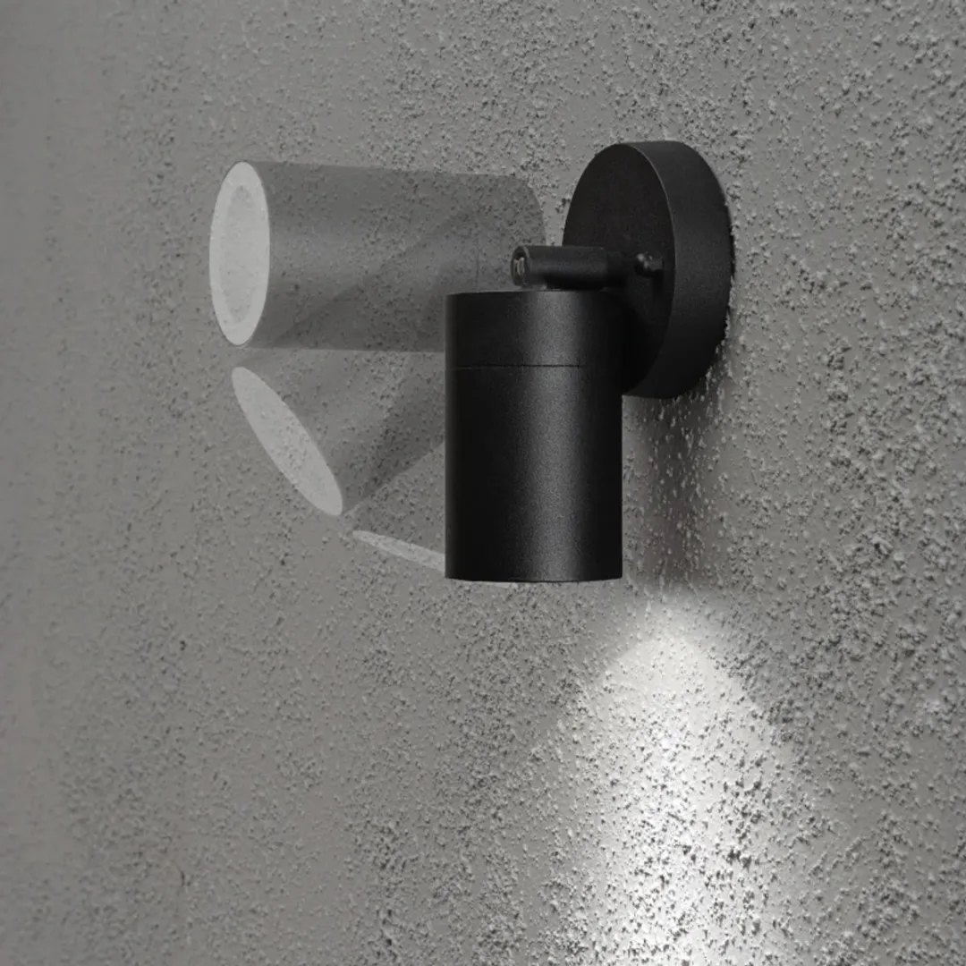 Konstsmide Modena Wandspot GU10 7W - 17cm - Zwart