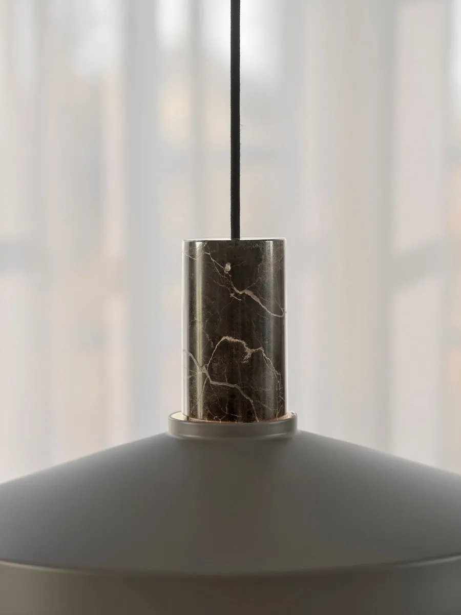Nordlux Elvas Marmer Hanglamp E27 - Ø37,5cm - Bruin
