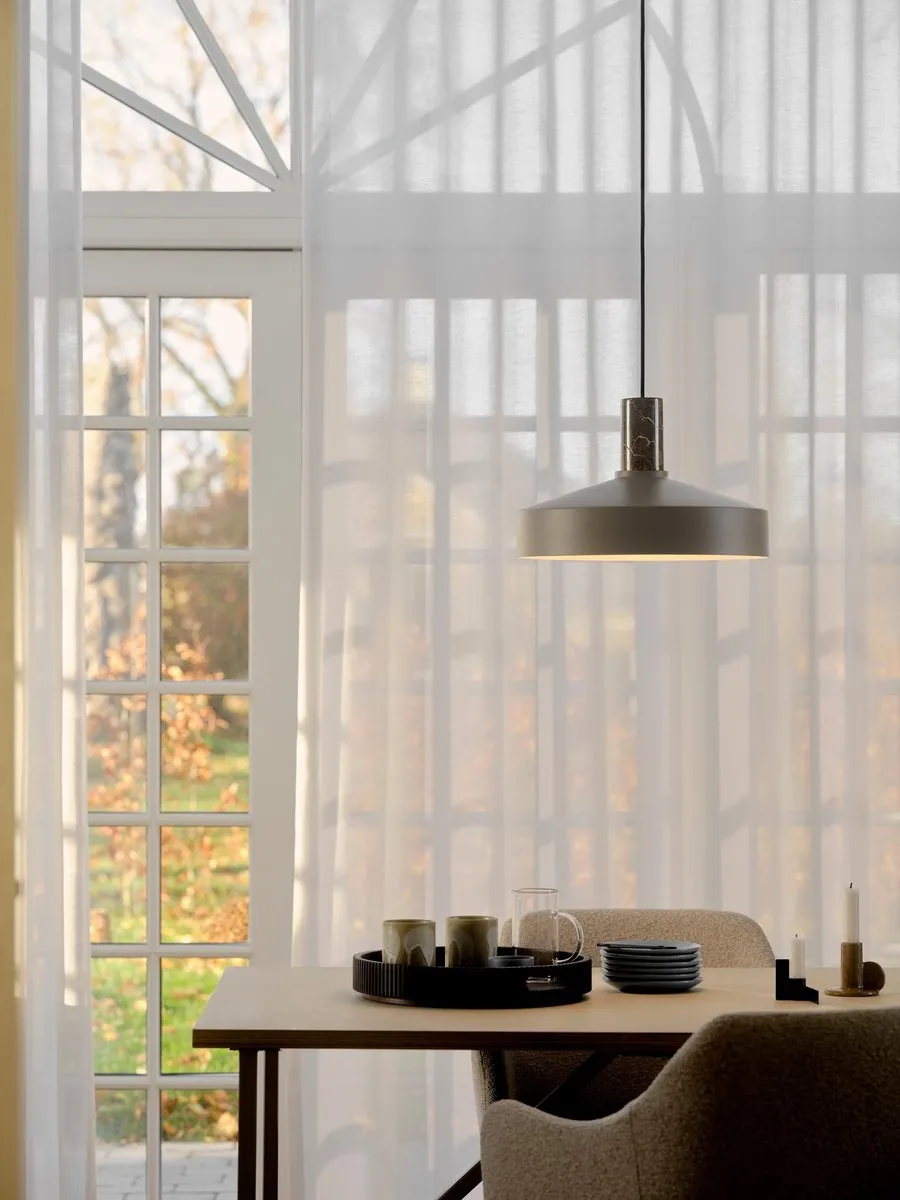 Nordlux Elvas Marmer Hanglamp E27 - Ø37,5cm - Bruin