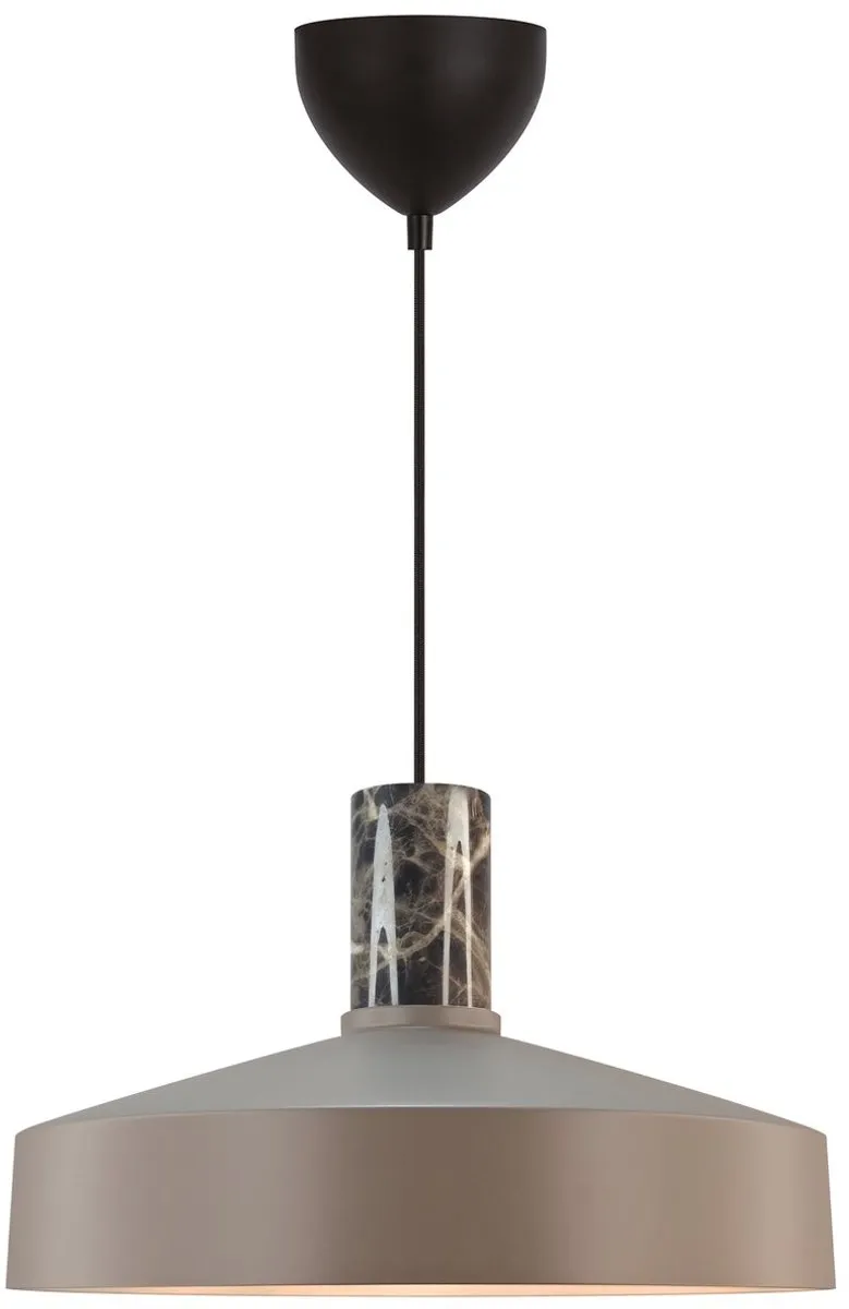 Nordlux Elvas Marmer Hanglamp E27 - Ø37,5cm - Bruin