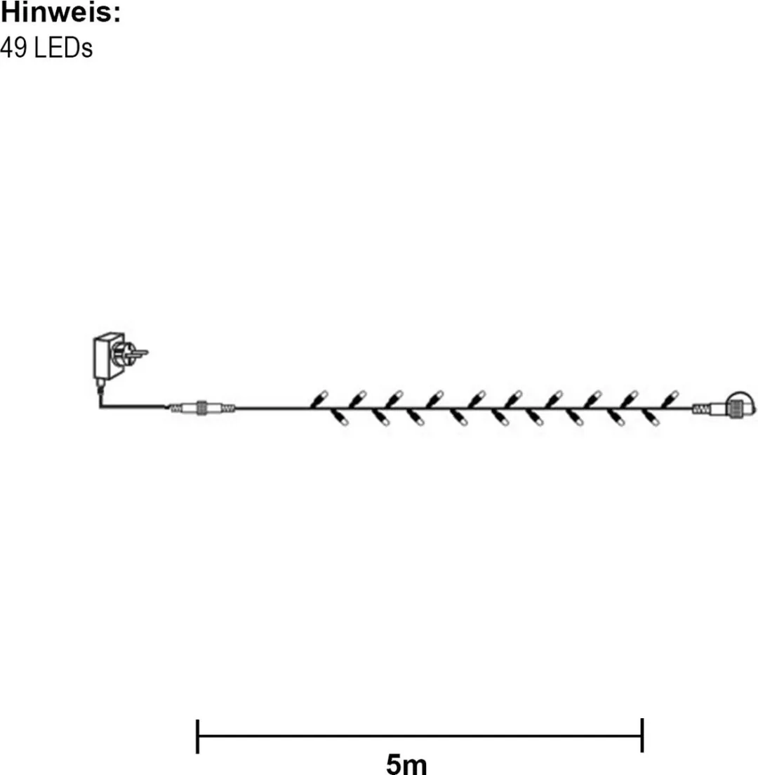 Star Trading START lichtketting 49 LED - 5m - Warm wit