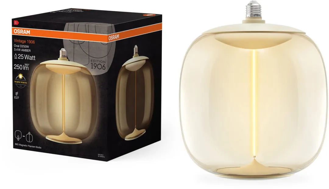Osram Vintage 1906 BIG LED Lamp 3,4W E27 - Warm wit - Ovaal
