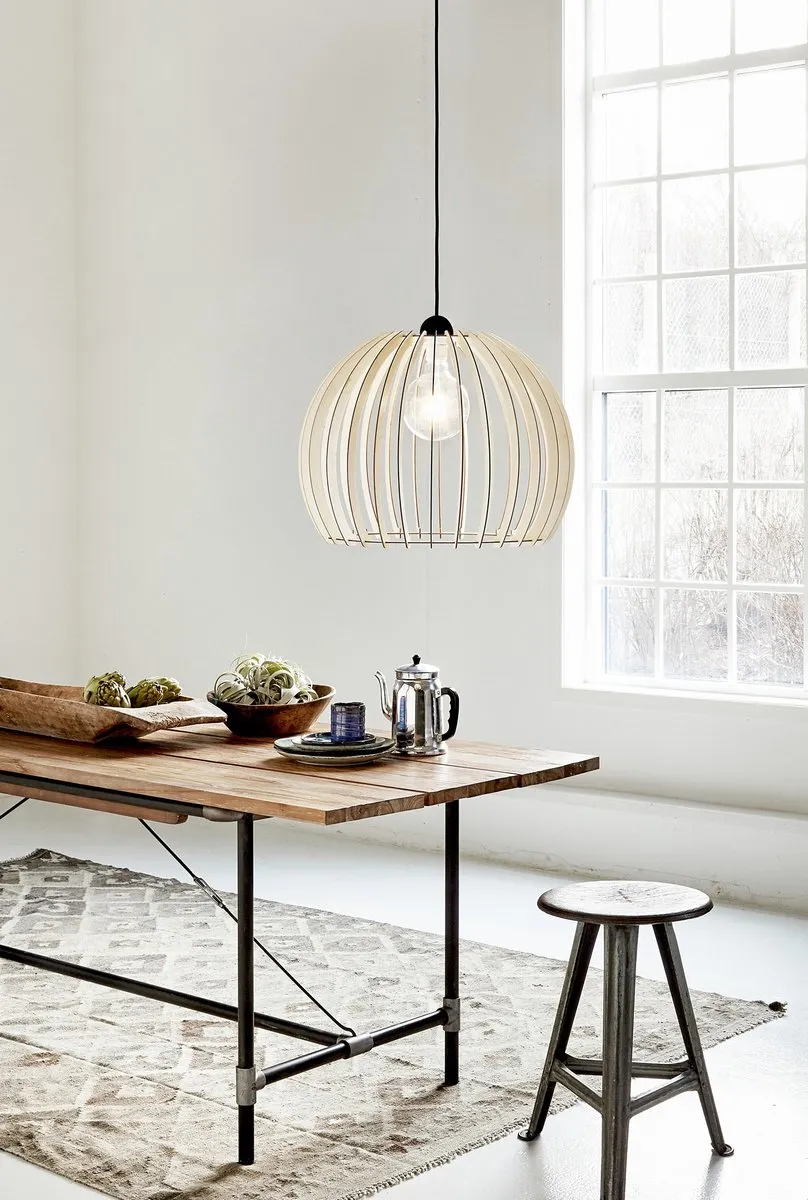 Nordlux Chino 40 Hanglamp - 1 Lichtpunt - Ø40cm - Natuur