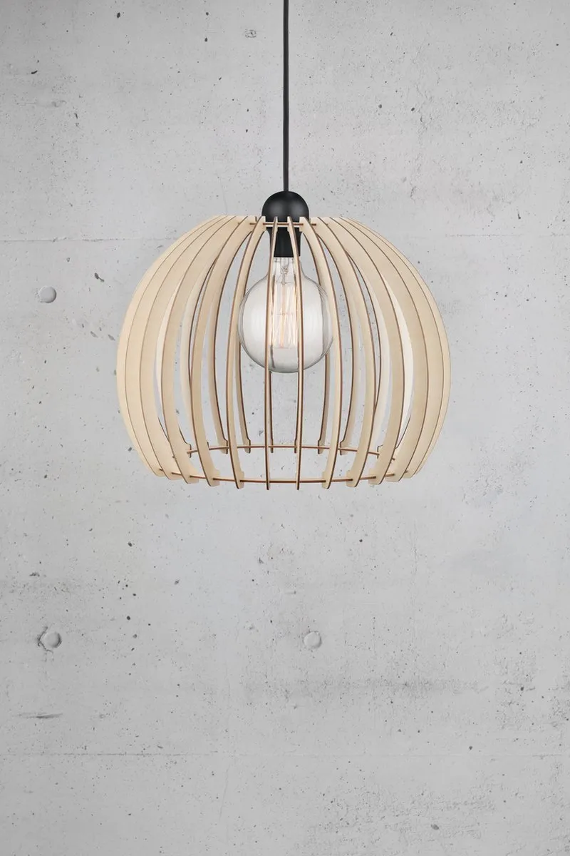 Nordlux Chino 40 Hanglamp - 1 Lichtpunt - Ø40cm - Natuur