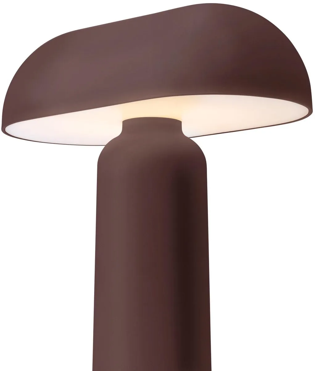 Normann Copenhagen Porta LED Tafellamp Oplaadbaar - Bruin