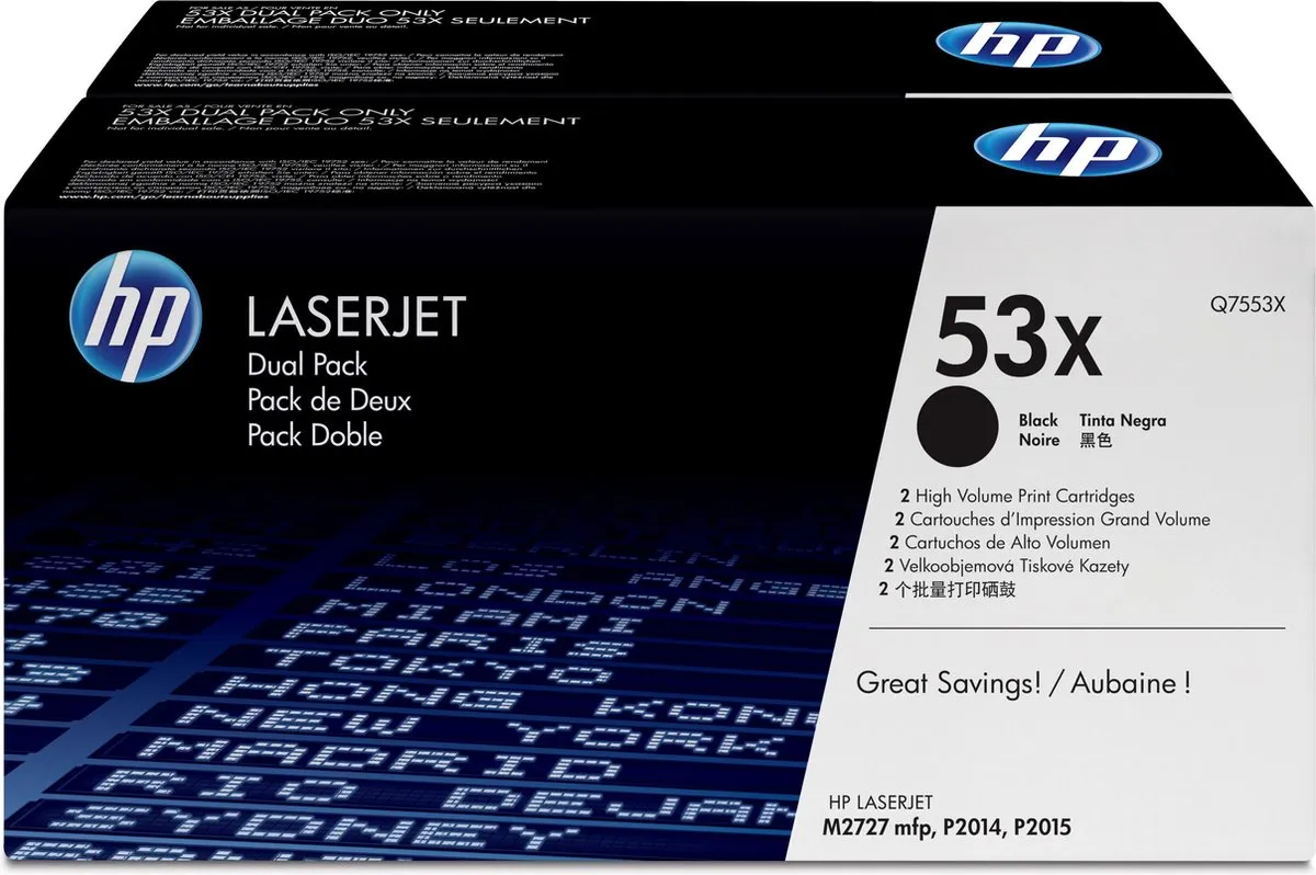 HP 53X Tonercartridge Q7553XD