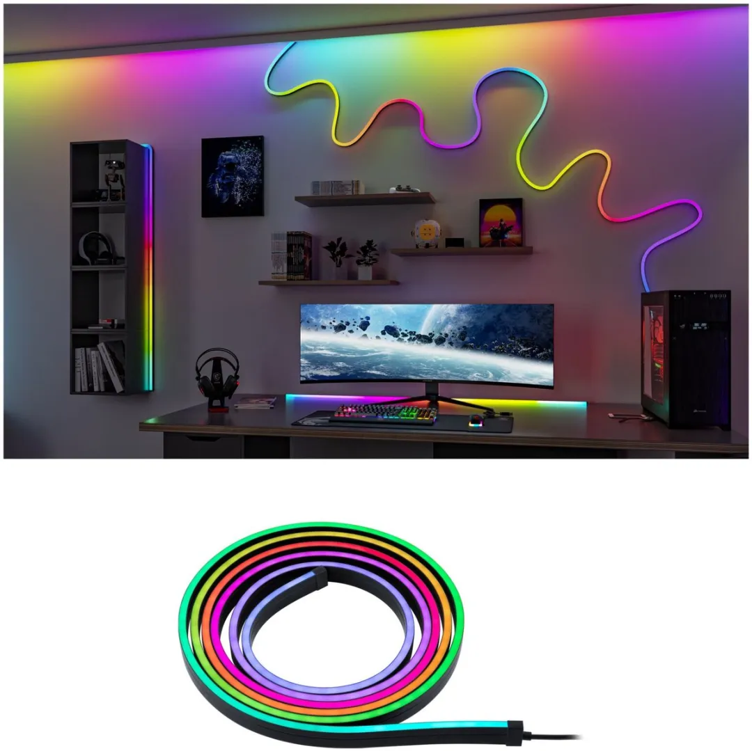 Paulmann EntertainLED LED-buis Black Neon 3m 5W RGB+