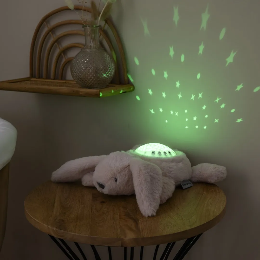 Nattou Konijn Nachtlamp Projector - 26cm - Beige