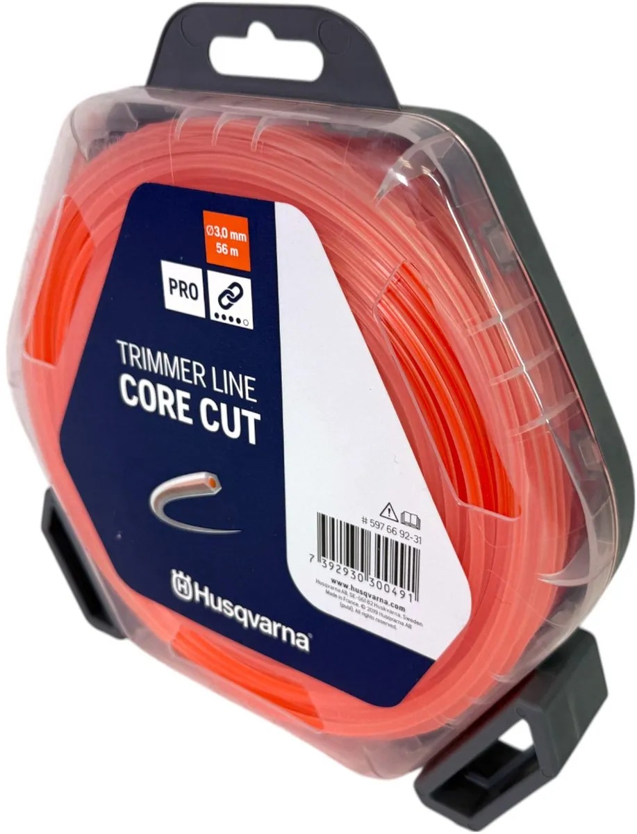 Husqvarna Trimmerfaden 3mm 56m - Orange/Translucent