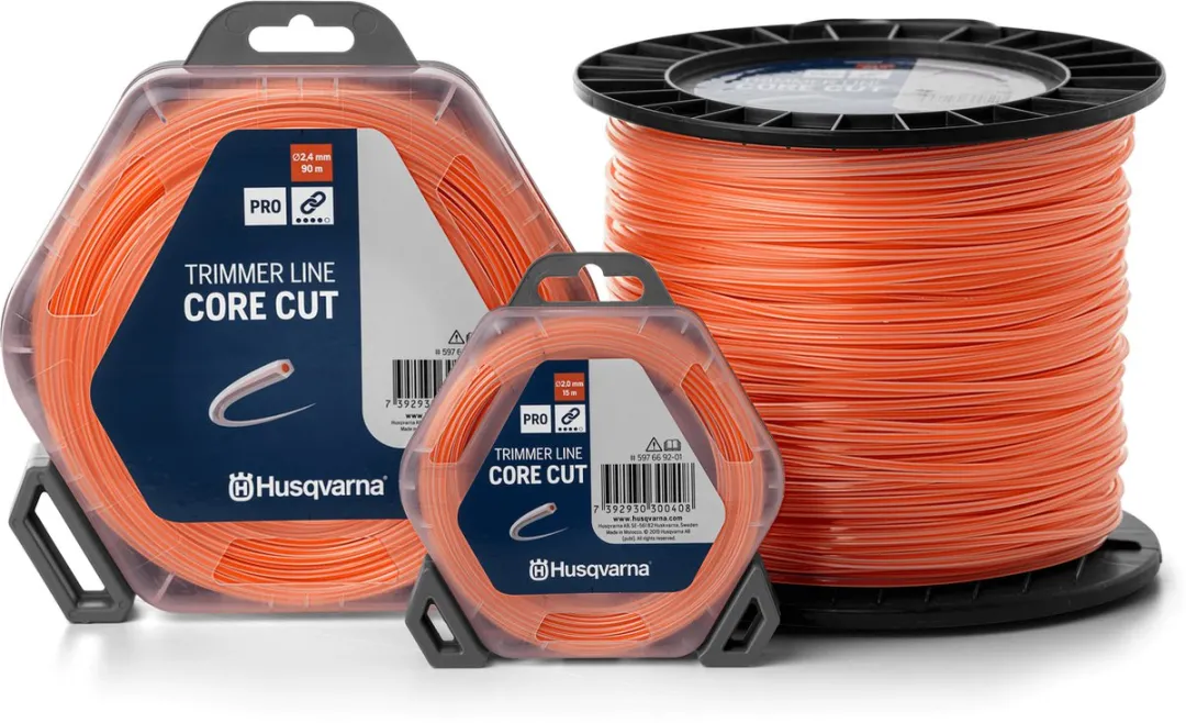 Husqvarna Trimmerfaden 3mm 56m - Orange/Translucent