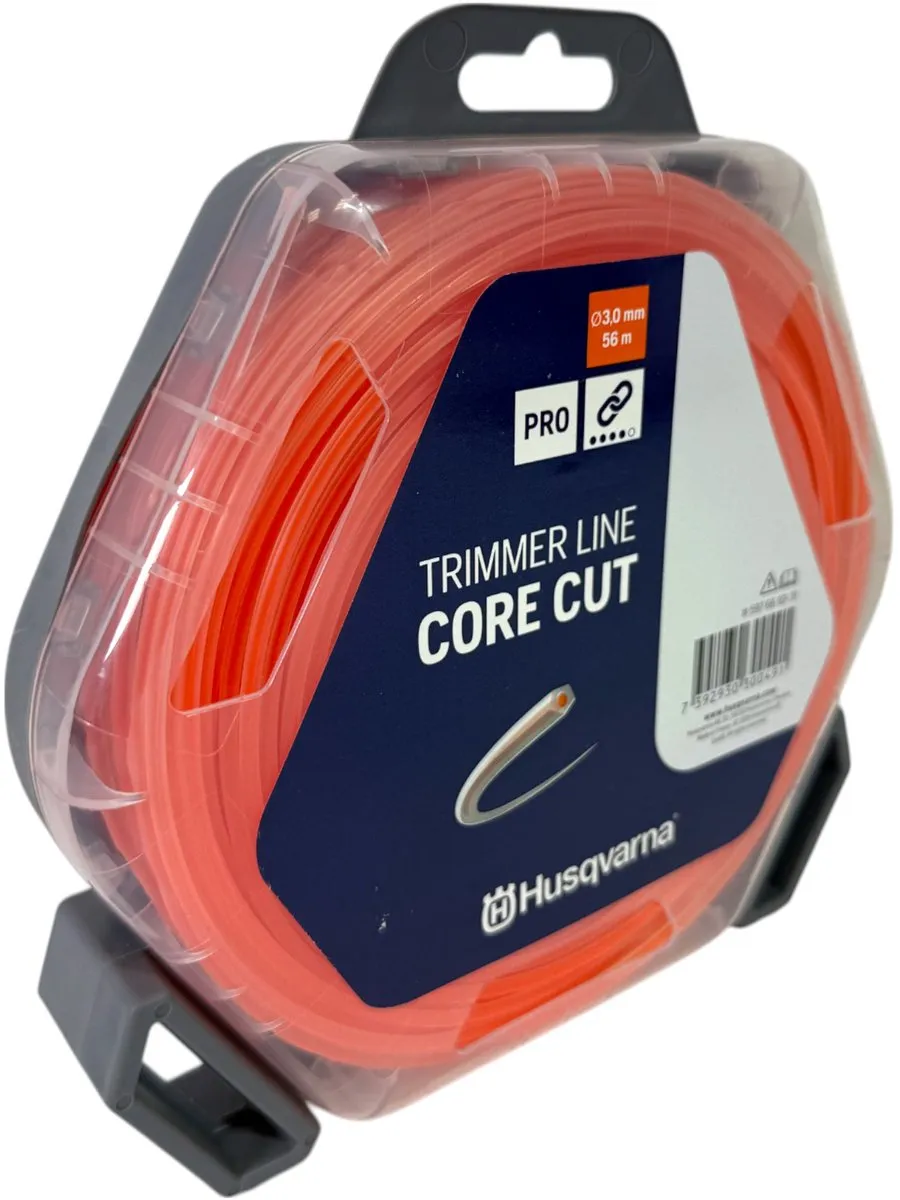 Husqvarna Trimmerfaden 3mm 56m - Orange/Translucent