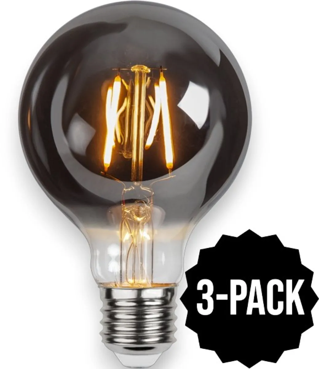Star Trading Globelamp G80 Rookglas 3 Stuks