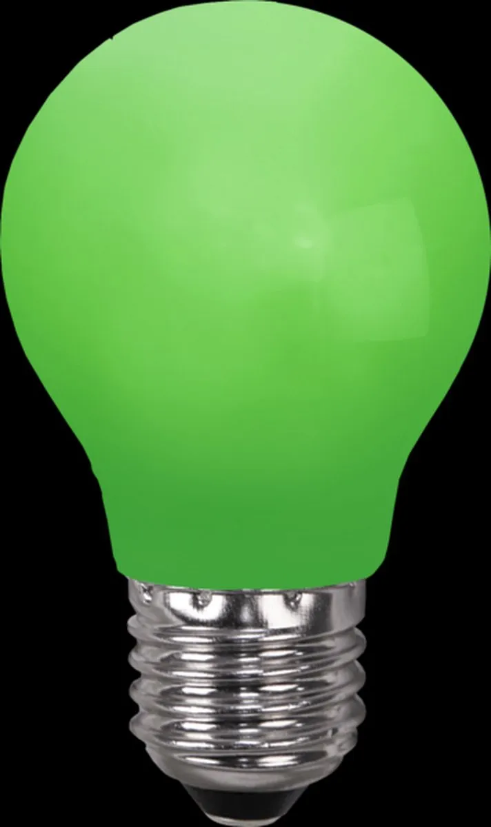 Star Trading Prikkabel Standaardbol E27 0.9W Groen