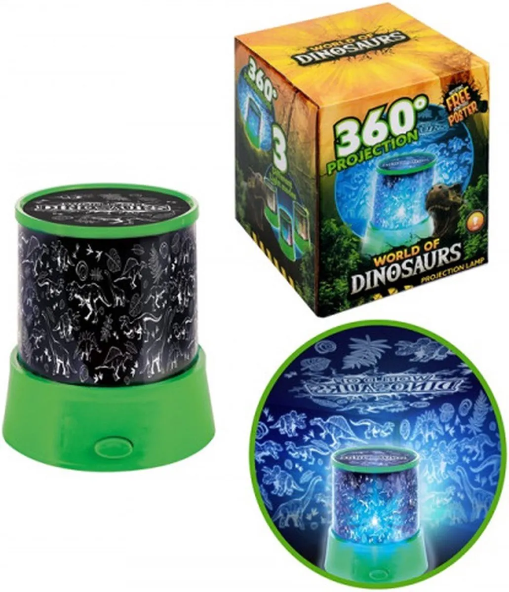 Toi-Toys World of Dinosaurs Projectielamp Blauw