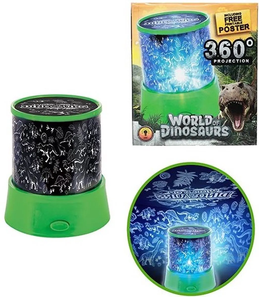 Toi-Toys World of Dinosaurs Projectielamp Blauw