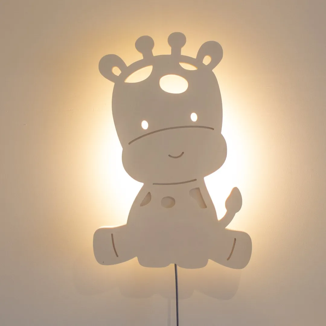 TreeToys Houten Wandlamp Giraffe