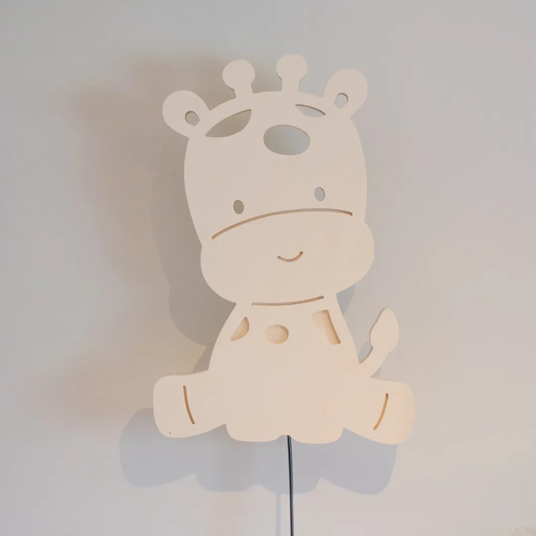 TreeToys Houten Wandlamp Giraffe