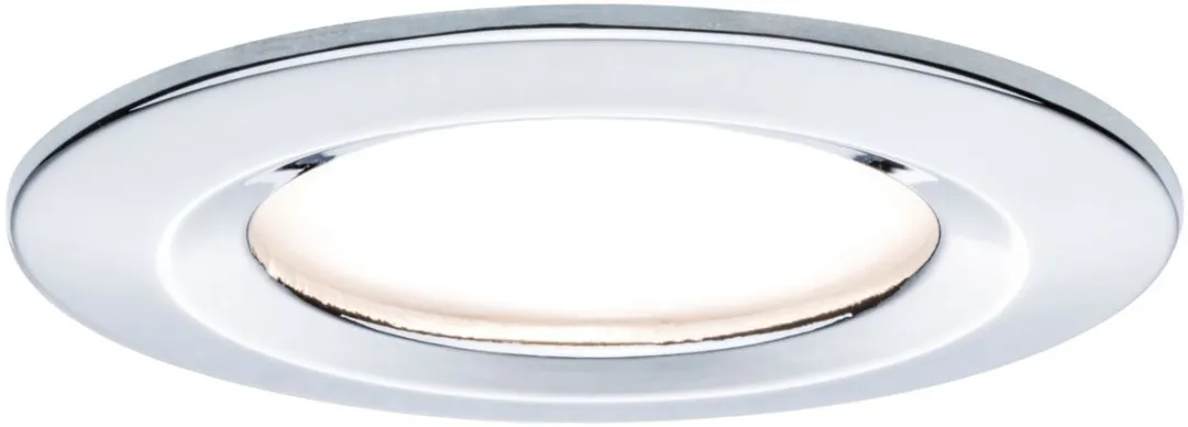 Paulmann LED-inbouwlamp Nova Coin Basisset 3x6W - 3x470lm - IP44 - 2700K - Chroom