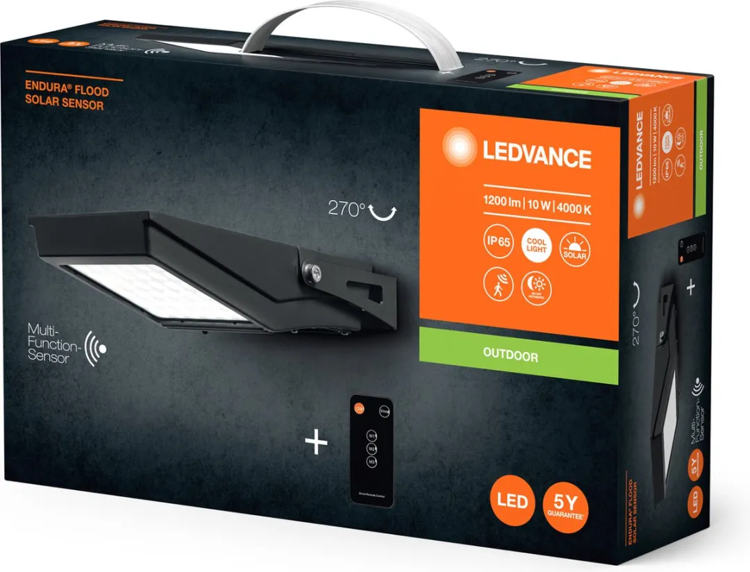 LEDVANCE ENDURA Flood Solar LED-schijnwerper 84-1-W - Koel wit 4000K - afbeelding 5 van 6