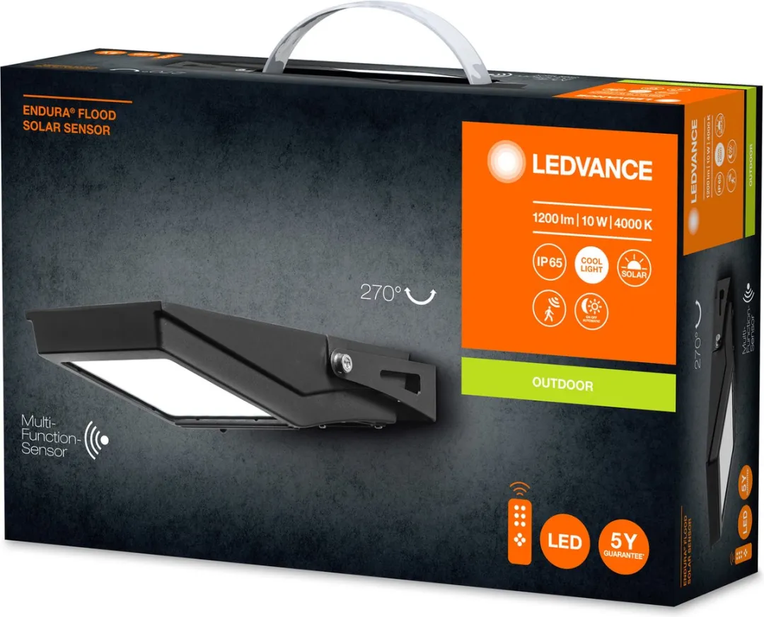 LEDVANCE ENDURA Flood Solar LED-schijnwerper 84-1-W - Koel wit 4000K - afbeelding 6 van 6