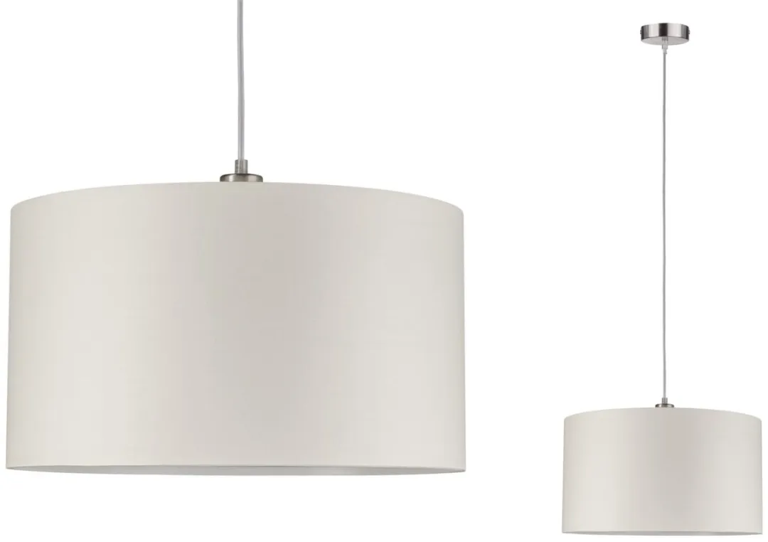 Paulmann Tessa Hanglamp E27 - 60W - Crème/Staal geborsteld