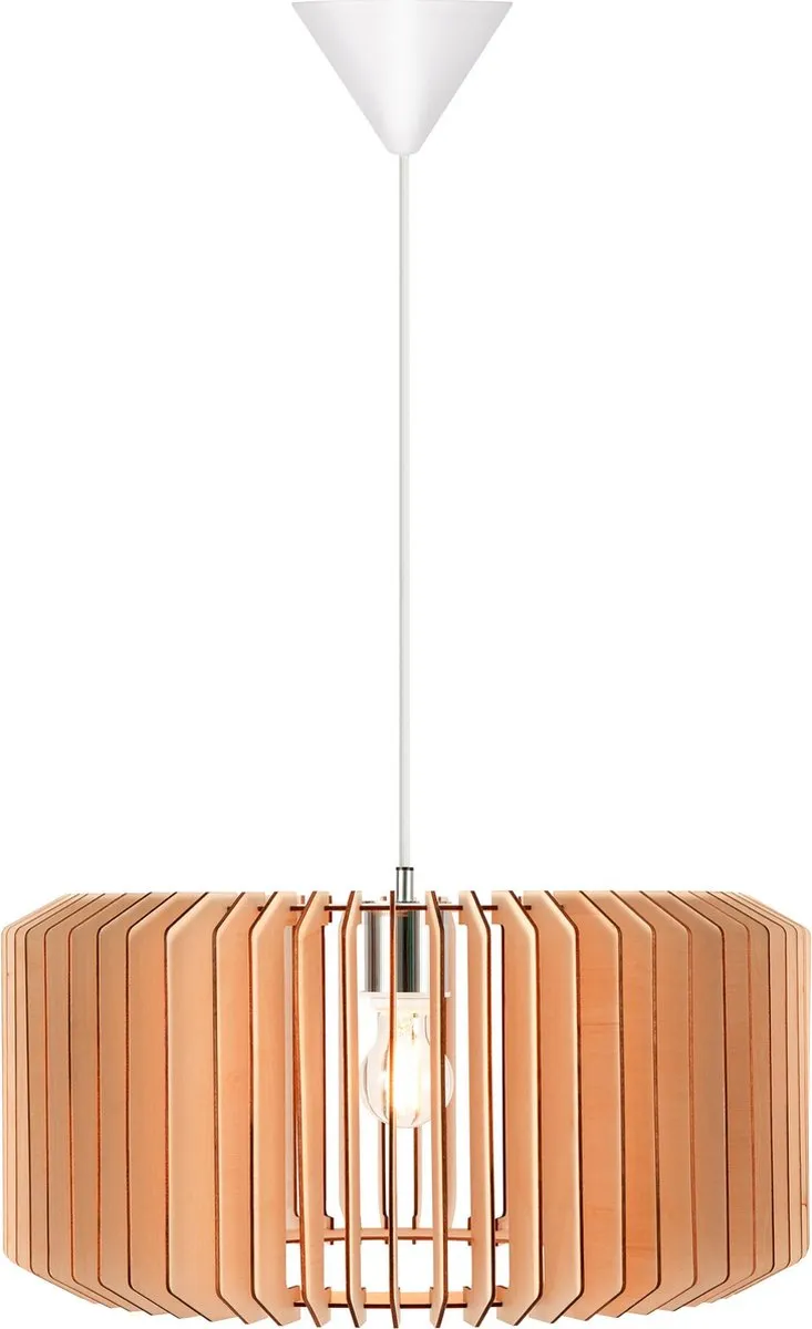 Nordlux Asti 50 Hanglamp - Ø50cm - Hout