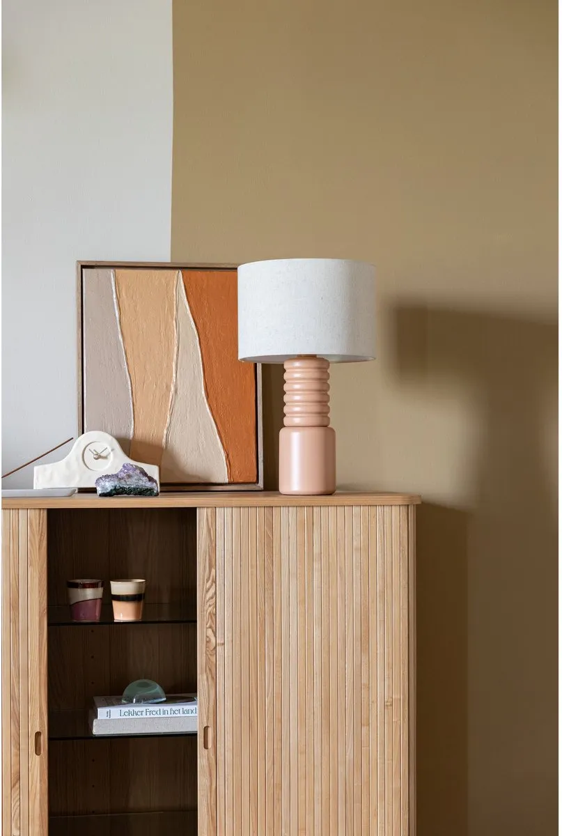 Zuiver Six Tafellamp - Beige - Ø30cm