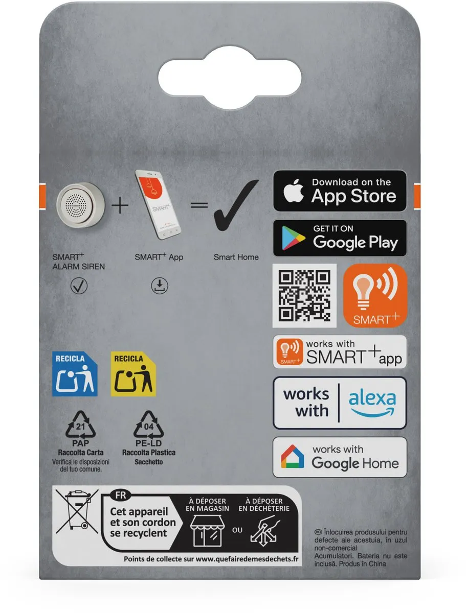 Osram SMART+ Alarm Sirene WiFi - Wit - afbeelding 6 van 6