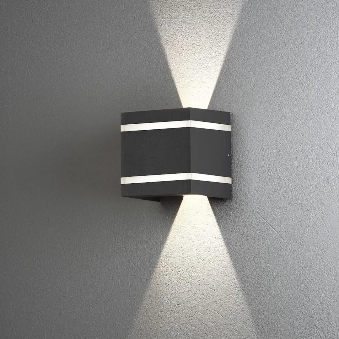 Konstsmide Cremona LED Wandlamp 2x3W 360lm - Antraciet