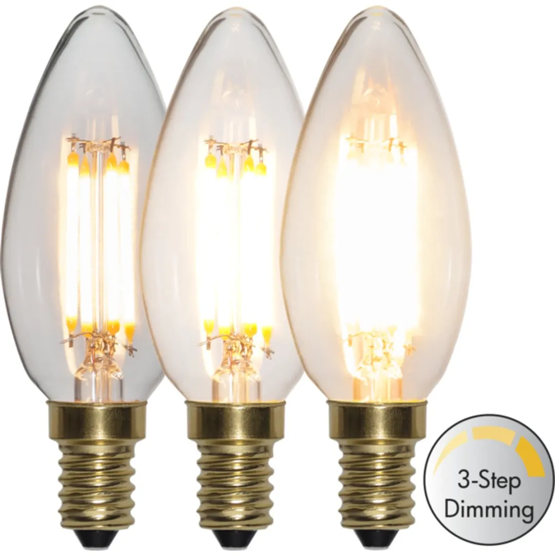 Star Trading 3-Standen LED Kaarslamp Set - 4W Warm Wit