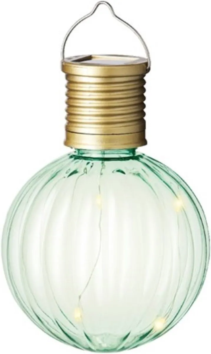 Lumineo Solar Lampion Groen - 5 Stuks
