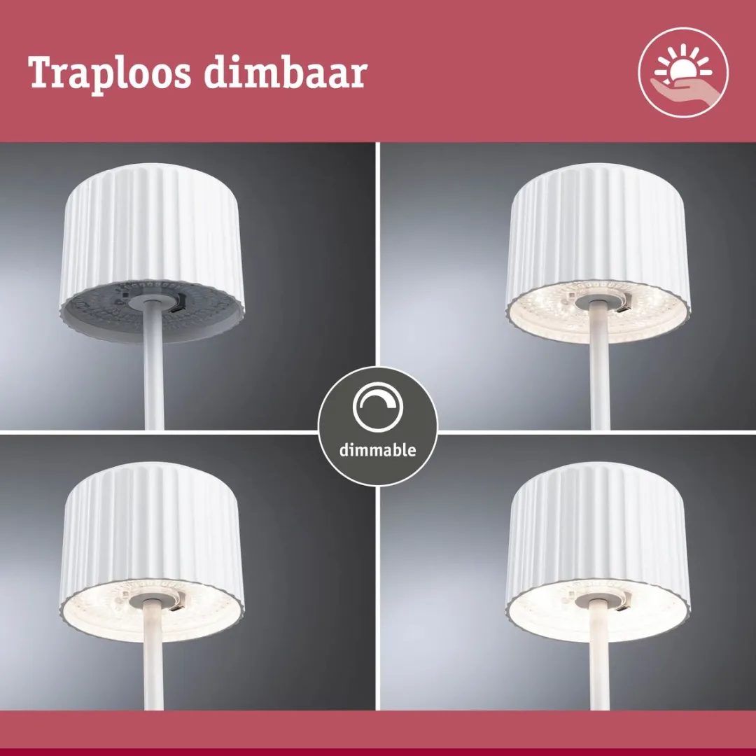 Solar Acculamp Else IP44 dimbaar 2700K Wit
