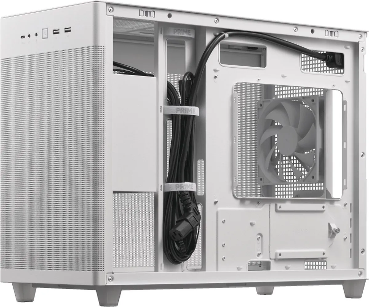 ASUS Prime AP201 PC Behuizing - Wit - afbeelding 6 van 6